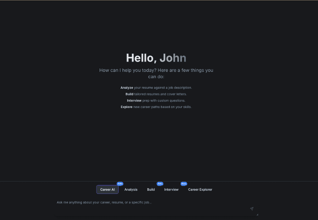 Dashboard screenshot